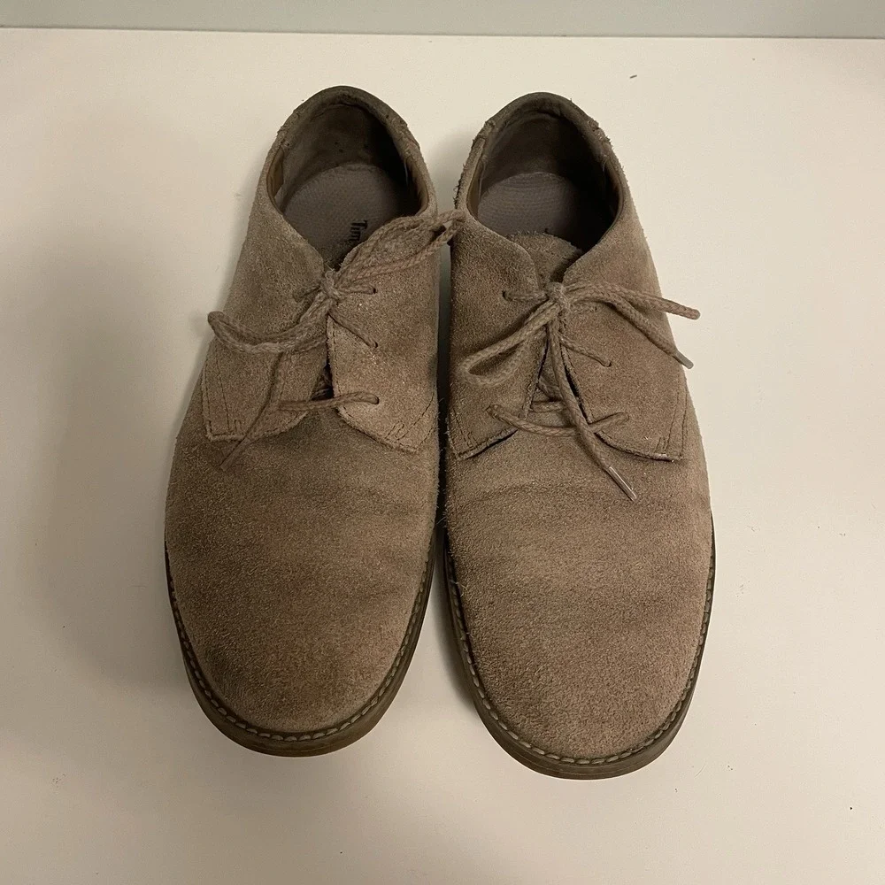 Timberland Front Country 5252A Mens Size 8 Taupe Travel Suede Low Oxford Shoes‎